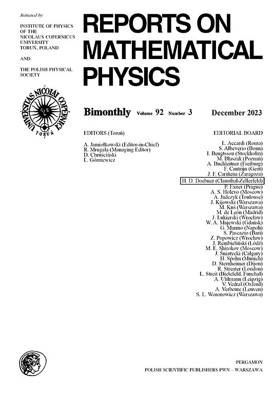 Go to journal home page - Reports on Mathematical Physics